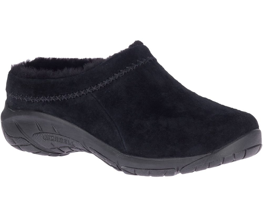 Merrell Slip Ons Black - Encore Ice 4 Wide Width - Womens 60BCKXMRP
